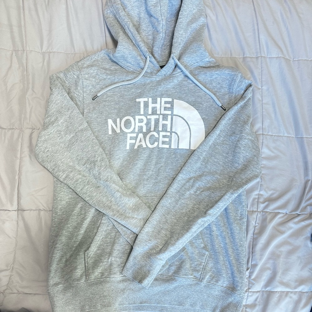 NORTH FACE GREY HOODIE